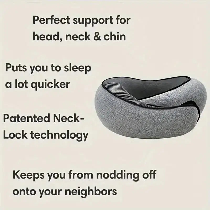 Traagschuim Reiskussen – Verstelbaar U-vormig Neksteunkussen