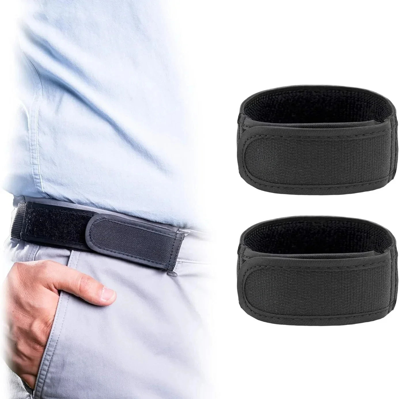 Gespvrije Elastische Tailleband – Ultrazachte Verstelbare Comfortband (2 stuks)