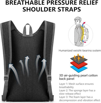 Flintronic Opvouwbare Rugzak 16L – Waterdichte Ultralichte Wandeldaypack