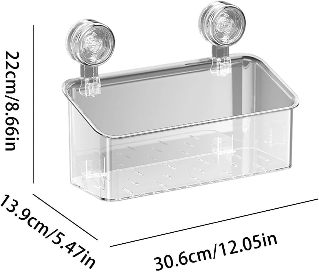 Zuignap Douche Organizer – Zware Wandopbergmand voor Badkamer & Keuken