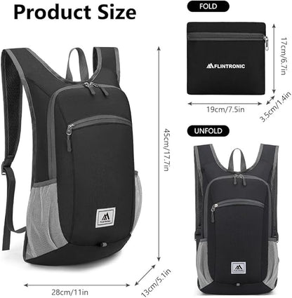 Flintronic Opvouwbare Rugzak 16L – Waterdichte Ultralichte Wandeldaypack