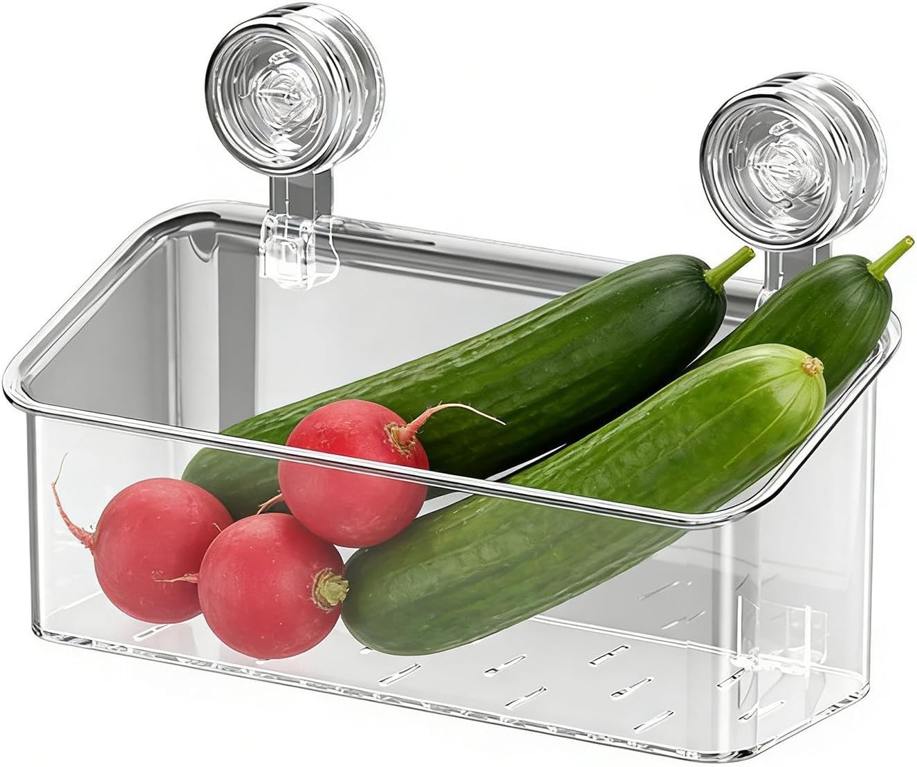 Zuignap Douche Organizer – Zware Wandopbergmand voor Badkamer & Keuken