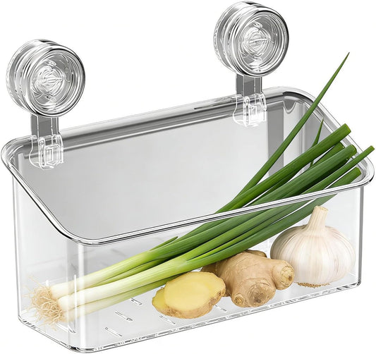Zuignap Douche Organizer – Zware Wandopbergmand voor Badkamer & Keuken