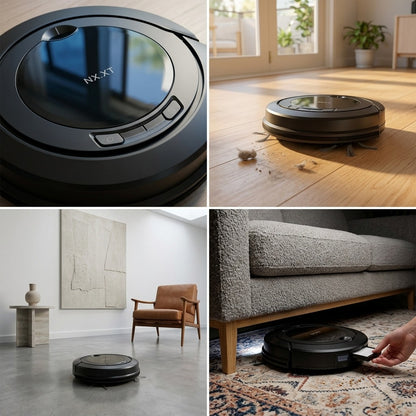Nexxt 3in1 Robotstofzuiger met Dockingstation Zwart