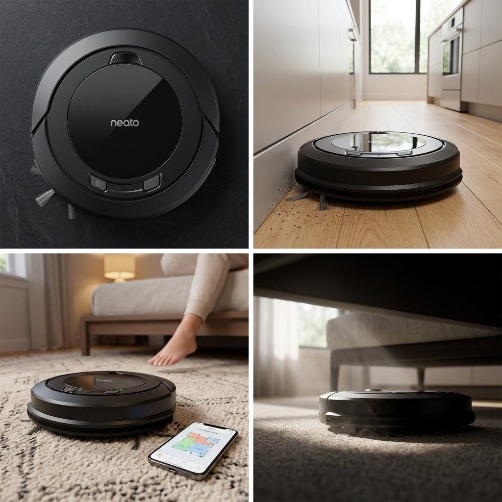 Nexxt 3in1 Robotstofzuiger met Dockingstation Zwart